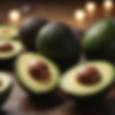 Health benefits infographic highlighting nutritional value of avocados