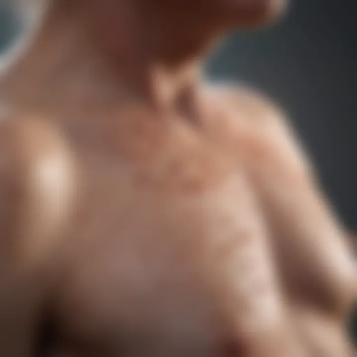 visual representation of psoriasis plaques