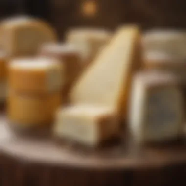Artisanal Cheeses and Their Unique Flavors Selection of artisanal cheeses influenced by fermentation cultures