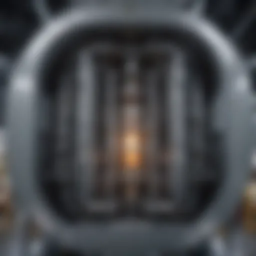 Cutaway view of the Fluoride Salt-cooled High-temperature Reactor showcasing its internal components.