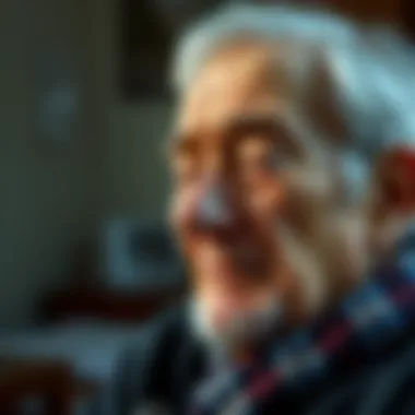 Impact of Geriatric Rhinitis on Quality of Life Elderly person experiencing nasal discomfort