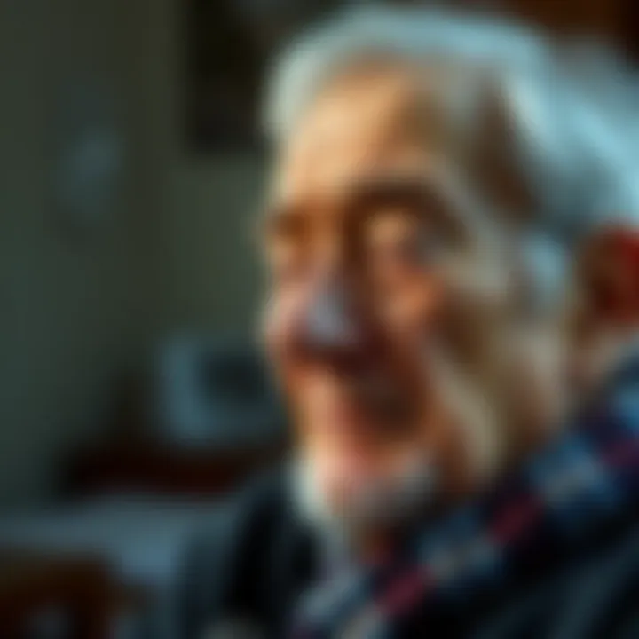 Impact of Geriatric Rhinitis on Quality of Life Elderly person experiencing nasal discomfort