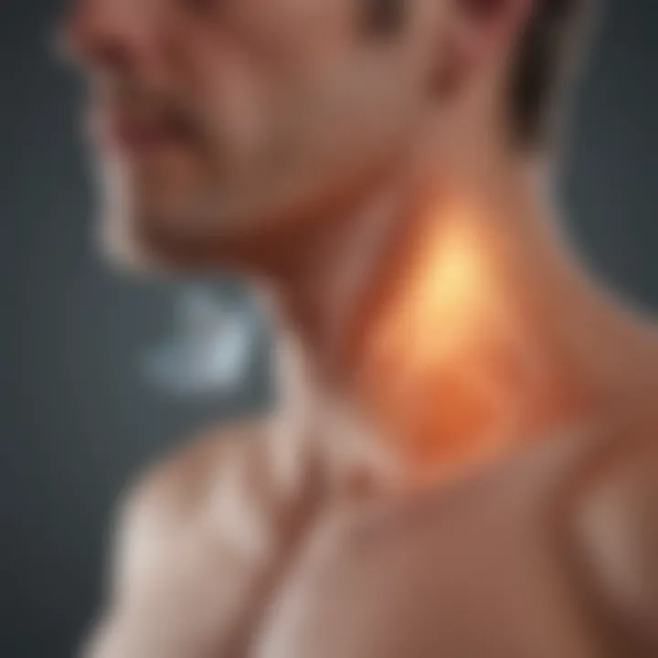 Illustration of lung function improvement through inhalation therapy