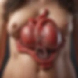 Diagram illustrating the interactions between cardiovascular health and pregnancy