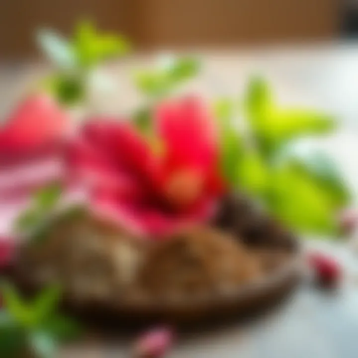 Natural ingredients for herbal tea preparation