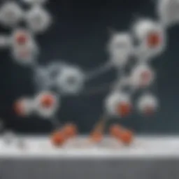 Chemical structure of nicotine and its interaction with receptors