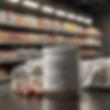 Diverse Formulations Available Variety of nicotine gum products on a retail shelf
