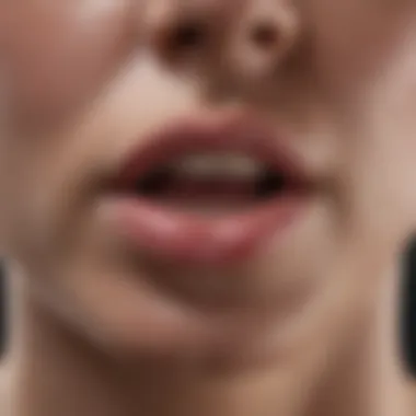 Understanding Lip Pursing Expressions Close-up of lips showing pursing expression