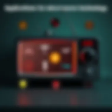 Applications of Microwave Technology Infographic showcasing various applications of microwave technology in communication and medicine