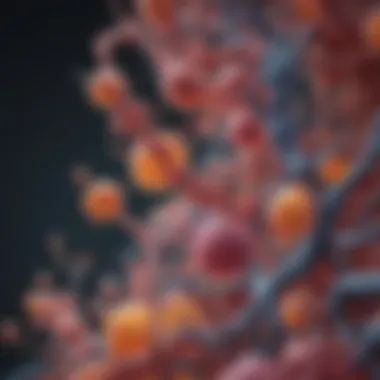 Mimotope Structures and Immune Interaction Illustration of mimotope structures interacting with immune cells.