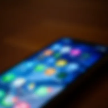 Transforming Communication Through Mobile Technology A close-up view of a modern smartphone displaying diverse communication apps.