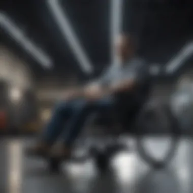 User Experience: Enhanced Mobility with Custom Modifications A user enjoying enhanced mobility with a modified wheelchair.