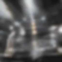 Illustration depicting advanced carbon capture technology in an industrial setting.