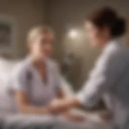 Nurse providing compassionate care to a cancer patient