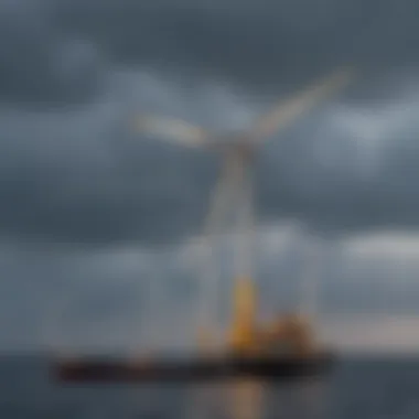 Offshore Wind Farm Under Construction Offshore wind farm under construction