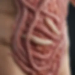 Illustration depicting the gut-skin connection in atopic dermatitis management.