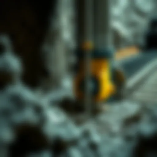 Rock Core Drilling Equipment Rock core drilling equipment in action