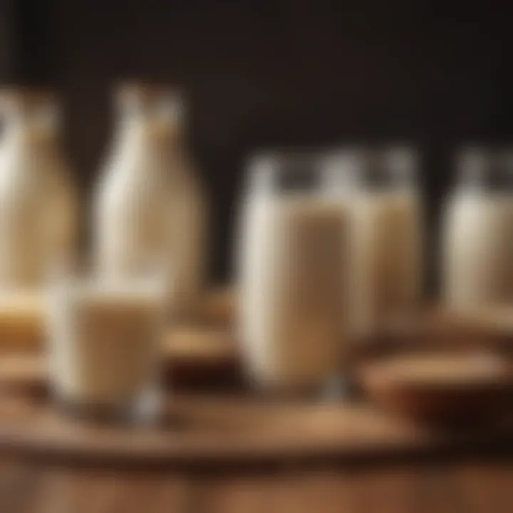 Varied soy milk products showcasing cultural adaptations