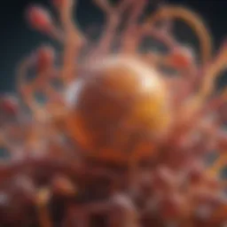 Illustration depicting systemic enzymes in action within the body