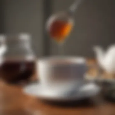 An infographic summarizing tea consumption guidelines for colitis