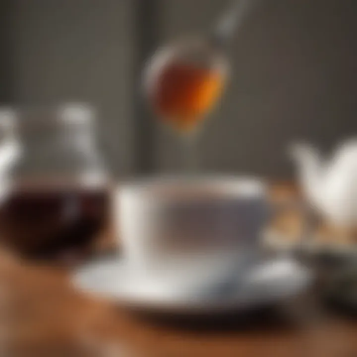 An infographic summarizing tea consumption guidelines for colitis