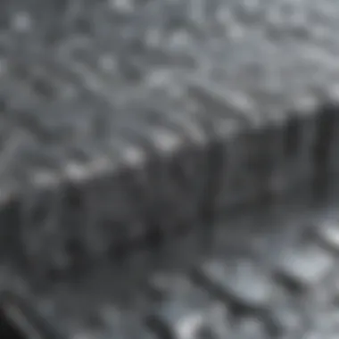 Intricate Texture of Magnesium Alloy A close-up view of a magnesium alloy showcasing its metallic texture and sheen