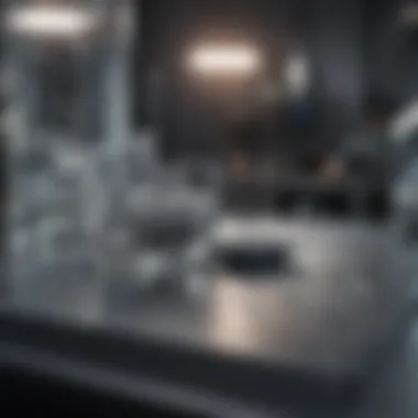 A research lab setting where scientists are testing magnesium alloys for enhanced performance