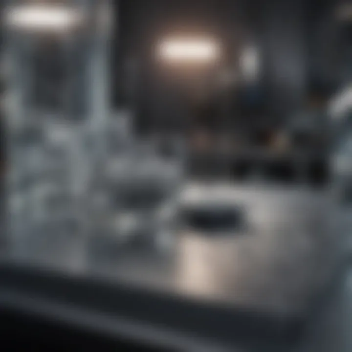 A research lab setting where scientists are testing magnesium alloys for enhanced performance