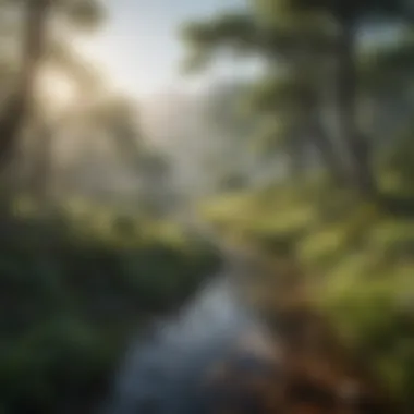 Diversity of Ecosystems A serene natural landscape showcasing diverse ecosystems.