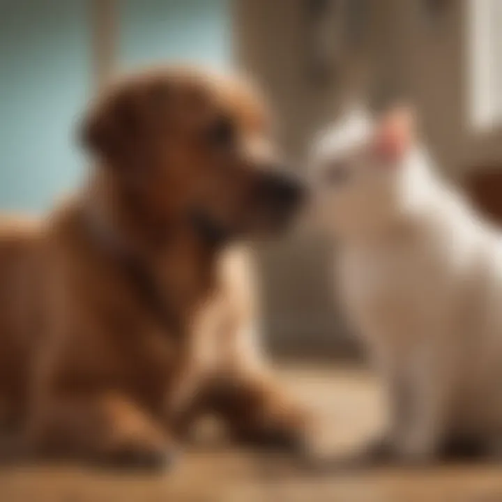 Illustration depicting the psychological benefits of companionship with Ito Pets