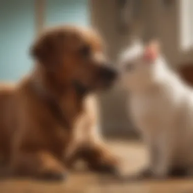 Psychological Benefits of Ito Pets Illustration depicting the psychological benefits of companionship with Ito Pets