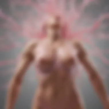 Abstract Representation of Stress and Health Abstract representation of stress and its impact on health