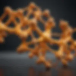 Curcumin molecule structure highlighting bioactive properties
