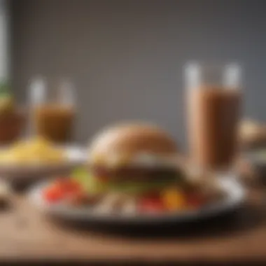 The Importance of a Balanced Diet Presentation of a balanced meal with quality protein