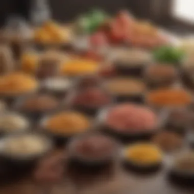 An Array of Protein Sources Diverse protein-rich foods on a table