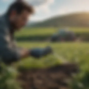 Visual representation of application techniques for topramezone in agriculture