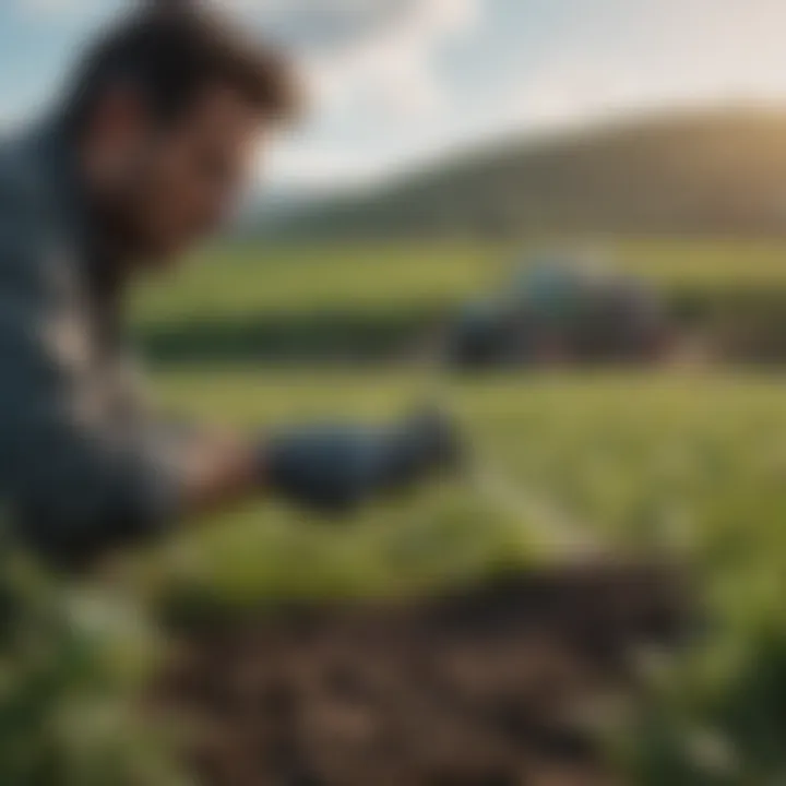 Visual representation of application techniques for topramezone in agriculture