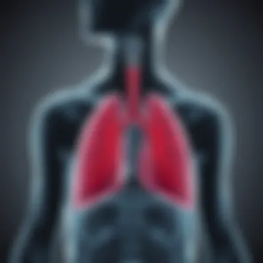 Diagram illustrating the underlying mechanisms of atopic asthma.