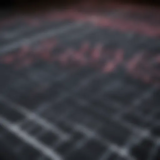 Detailed view of an electrocardiogram printout showcasing abnormal patterns