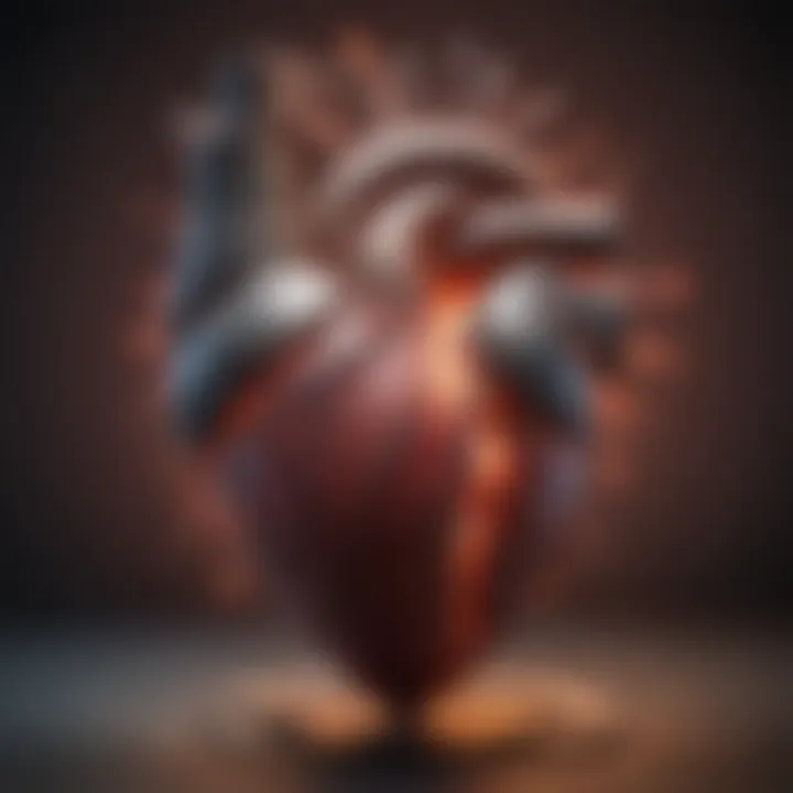 Visualization of heart electrical activity with abnormal ECG readings highlighted