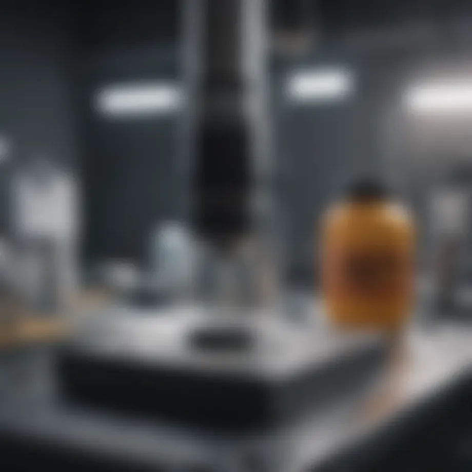 Laboratory setup showcasing accelerated weathering testing equipment