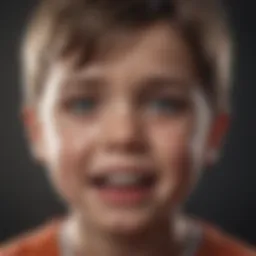 Young child expressing emotions through crying