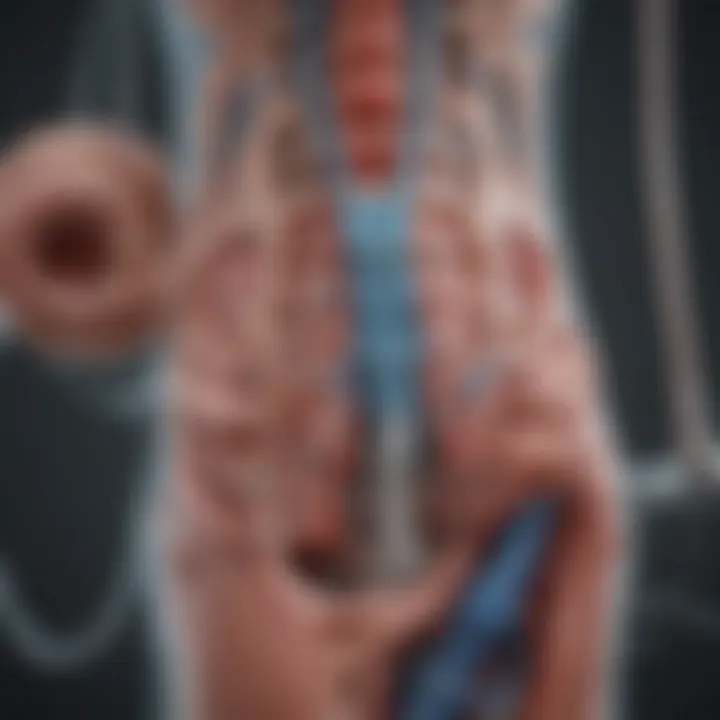 Illustration of the mechanisms of hemodialysis