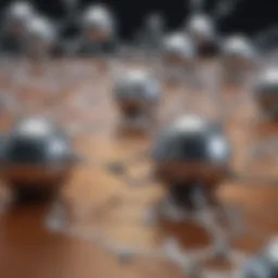 A detailed representation of lithium's chemical structure and its interaction within the body.