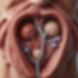 Anatomical diagram illustrating the male reproductive system relevant to vasectomy.