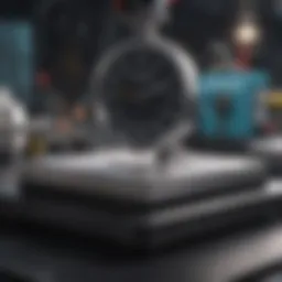 Precision weighing scale demonstrating metrology