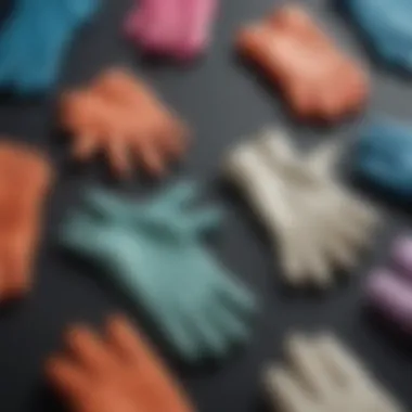 Diverse Types of Non-Sterilized Gloves Various types of non-sterilized gloves arranged in a display.