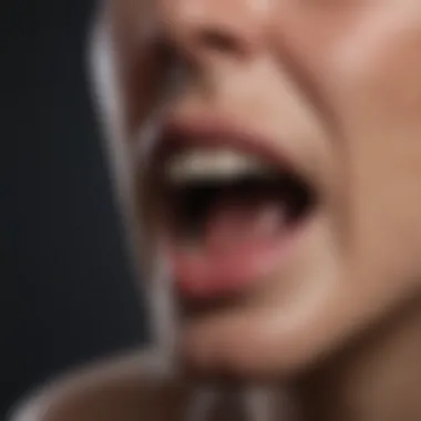 Visual representation of common symptoms associated with peptic ulcers.