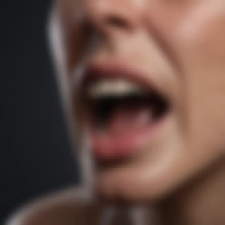 Visual representation of common symptoms associated with peptic ulcers.