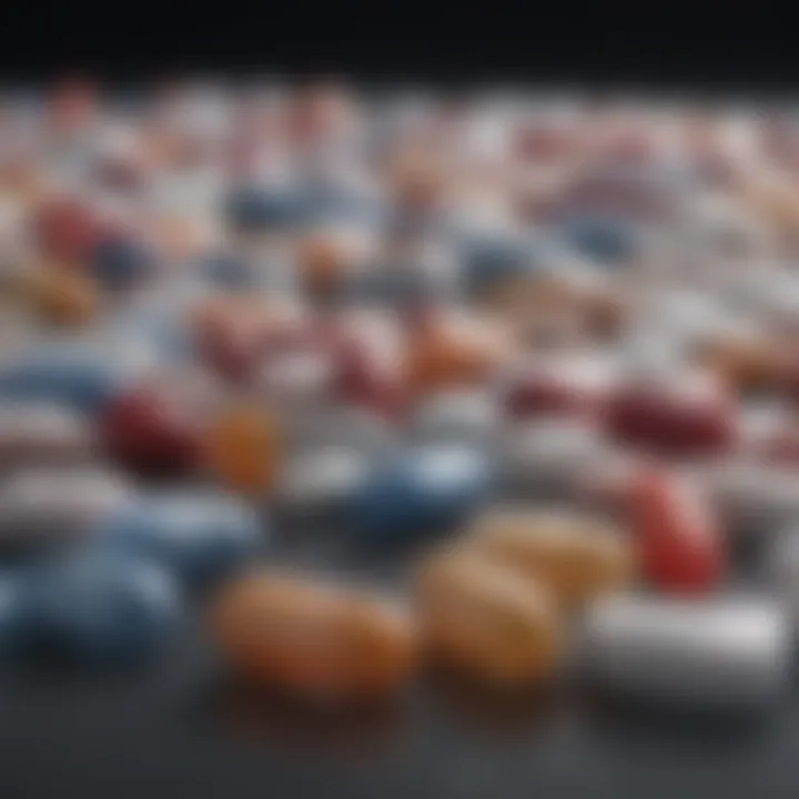 Illustration of medications for cholesterol control
